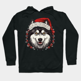 Siberian Husky Christmas Hoodie